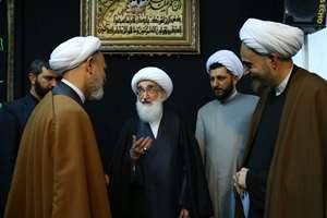 گزارش تصویری از دیدار اعضای ستاد بیستمین سالگرد تاسیس موسسه علمی فرهنگی دارالحدیث با آیت العظمی نوری همدانی